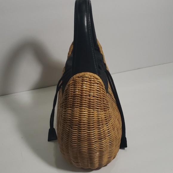 [Sabina] Wicker Bucket Purse - Picture 7 of 8